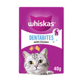 WHISKAS Dentabites Cat Treats with Chicken 40g