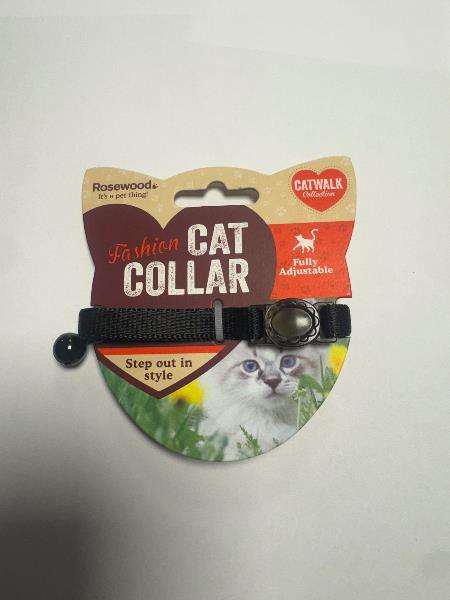 S/C PLAIN NYLON CAT COLLAR