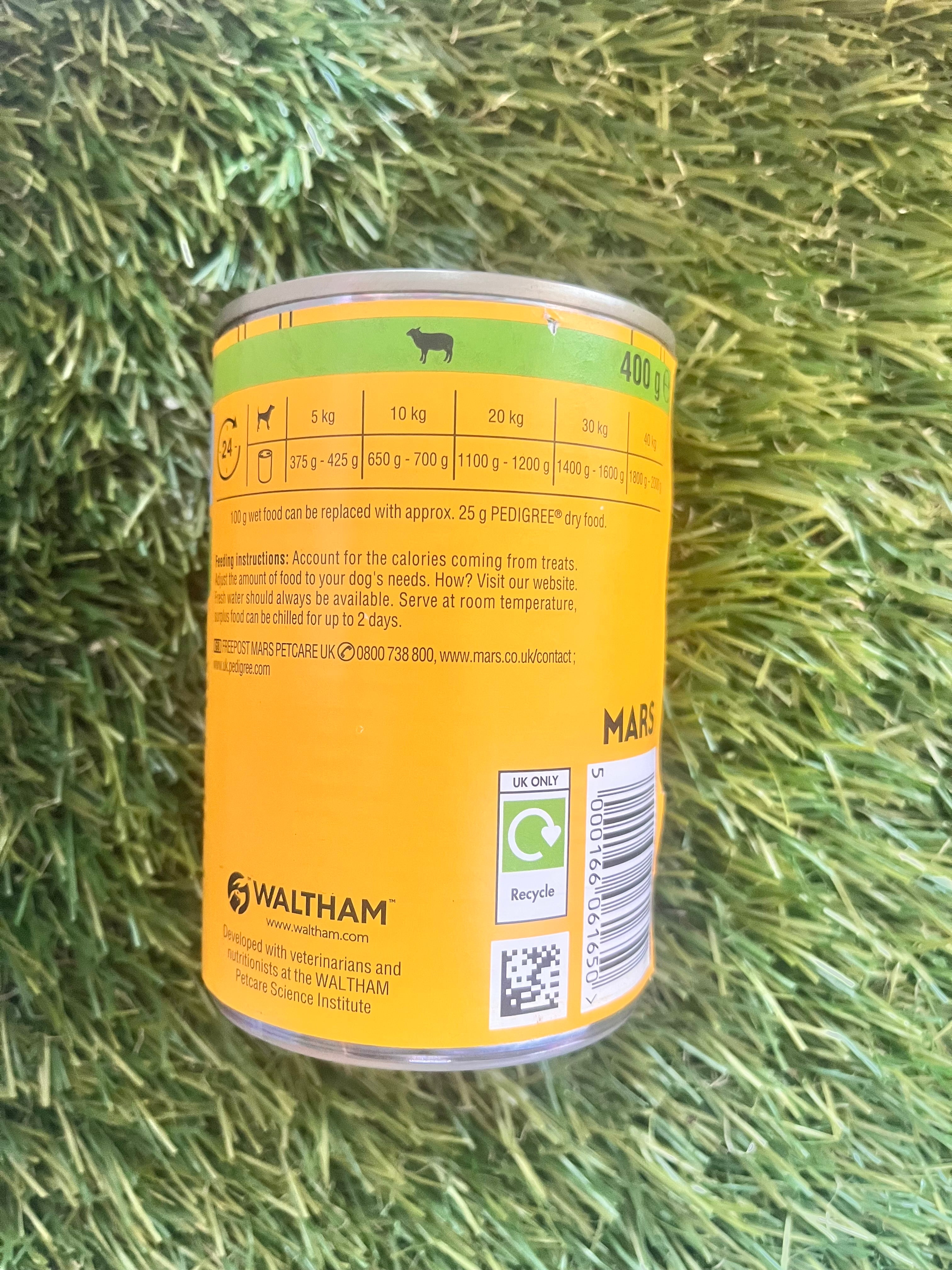 Pedigree Lamb and Liver mix Dog Tin