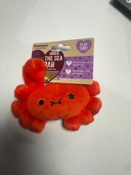 UNDER THE SEA CRAB CAT TOY