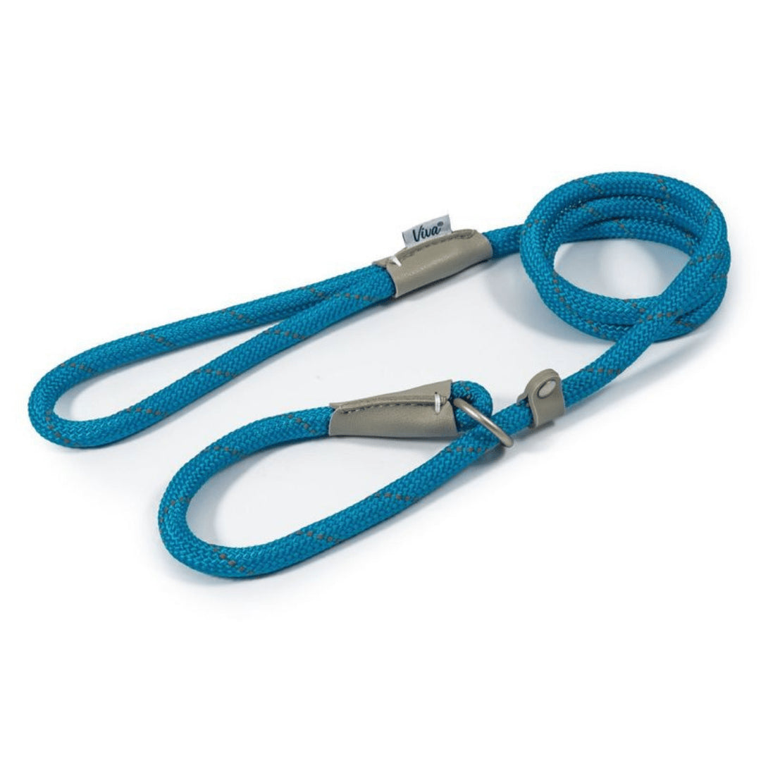 Ancol Reflective Slip Lead Blue 1.2x120cm