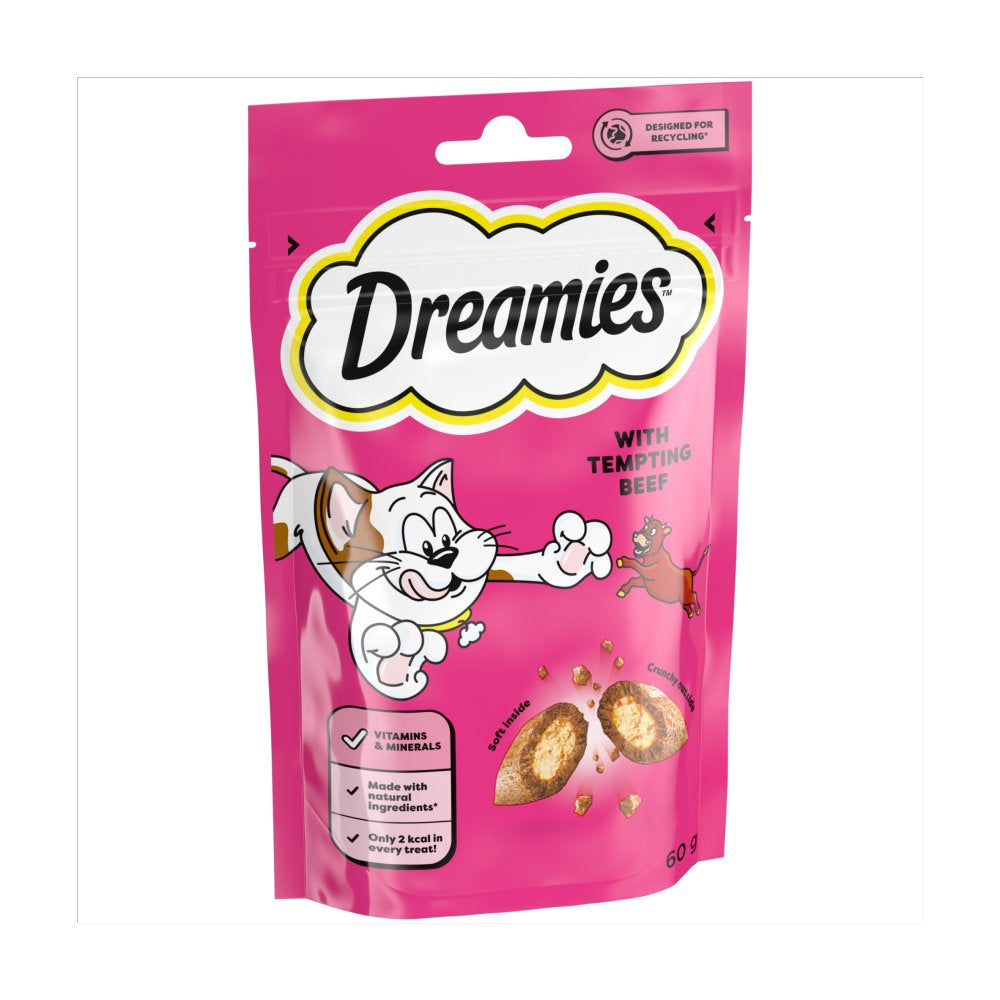 DREAMIES Cat Treat Biscuits with Beef 60g