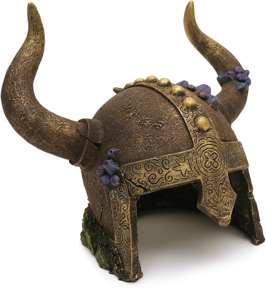 Rosewood Blue Ribbon Ruins Wrecks & Skulls Viking Helmet Cave 18x12x15cm