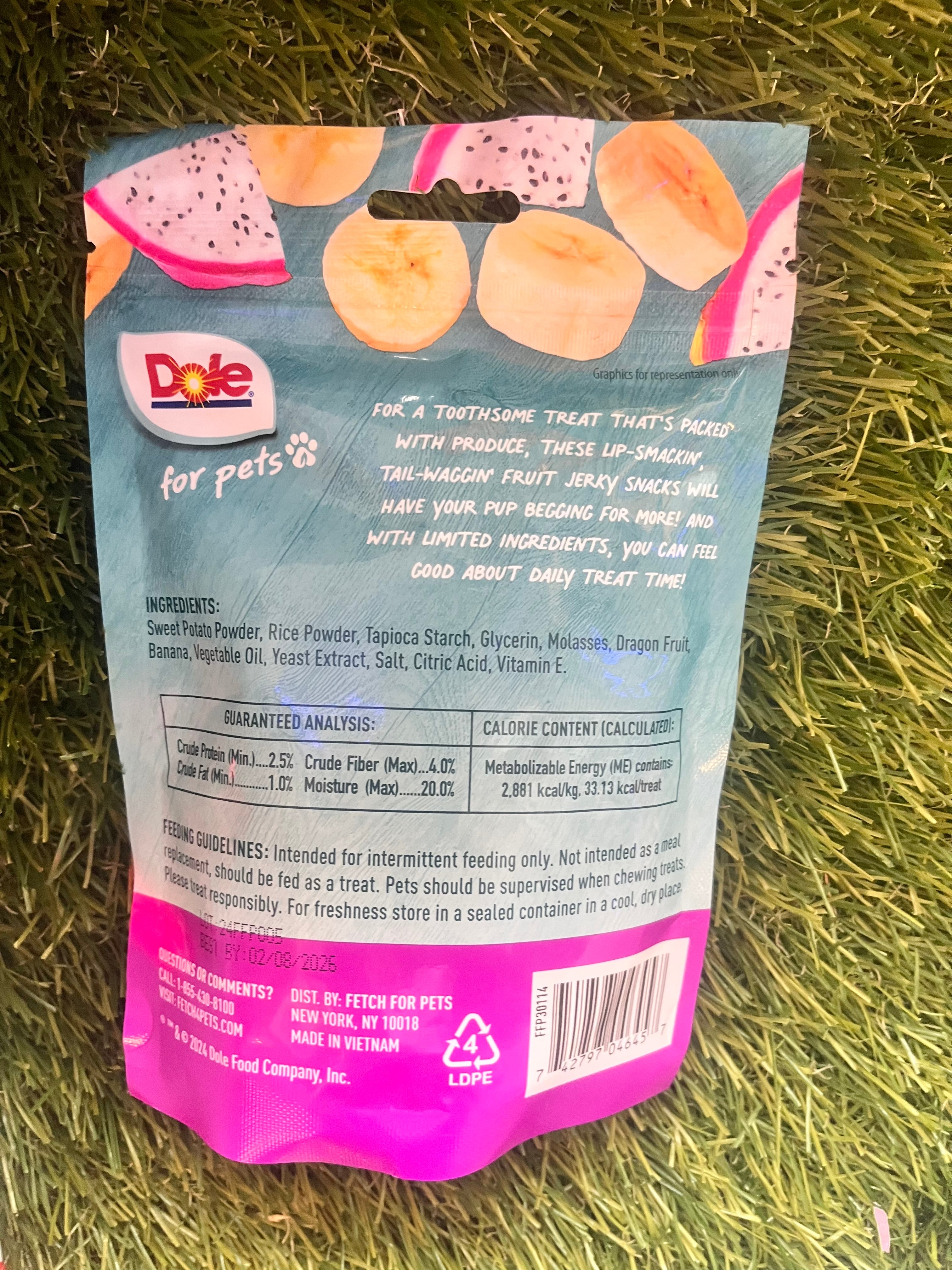 Dole Plant Based Jerky Banana & Dragonfruit 170g Bag