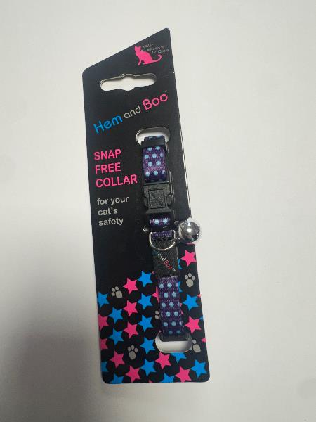 Hem & Boo Safety Buckle Cat Collar Spotty Pattern Astd