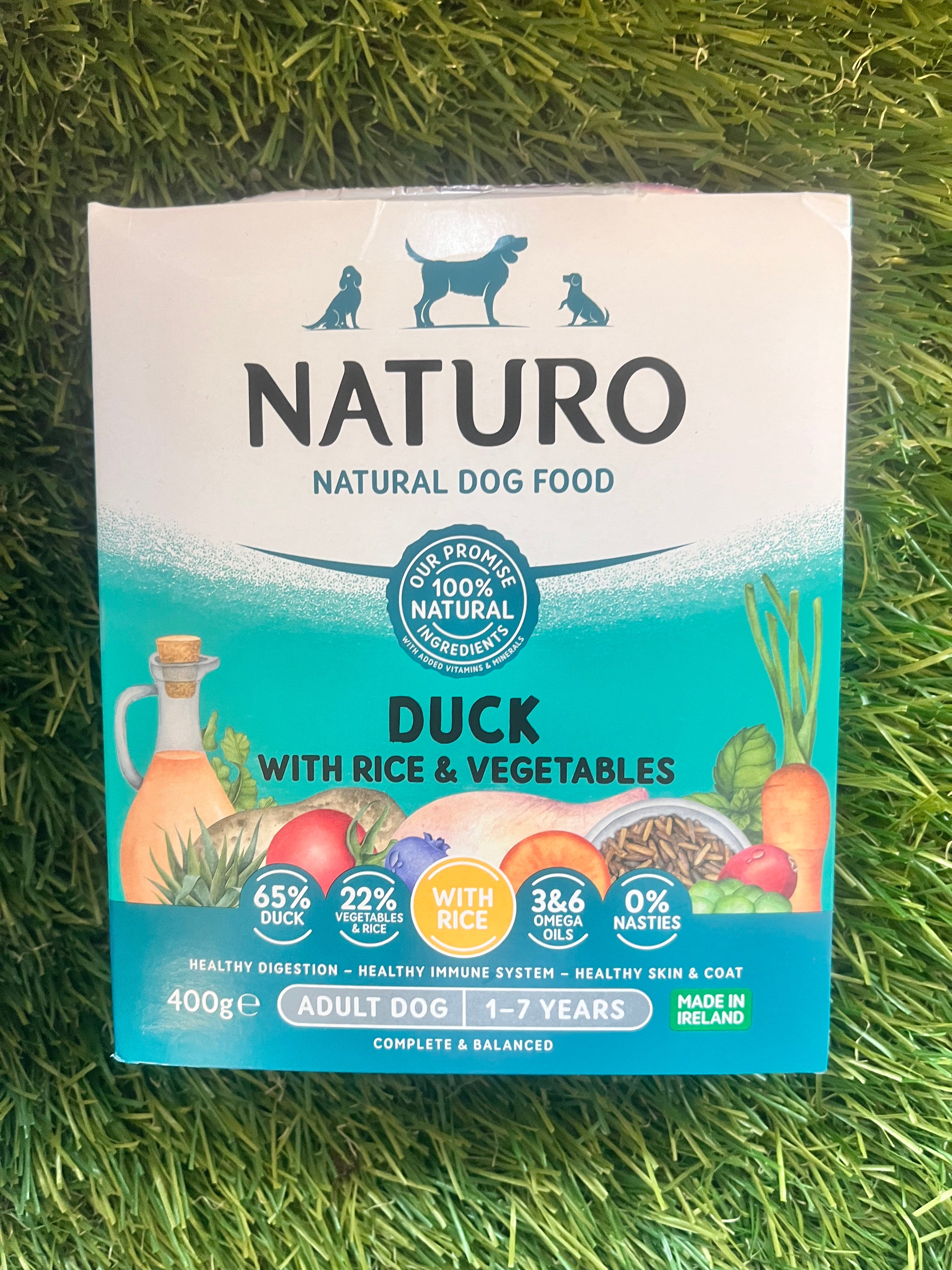 Naturo Adult Duck & Rice With Veg Tray 400g