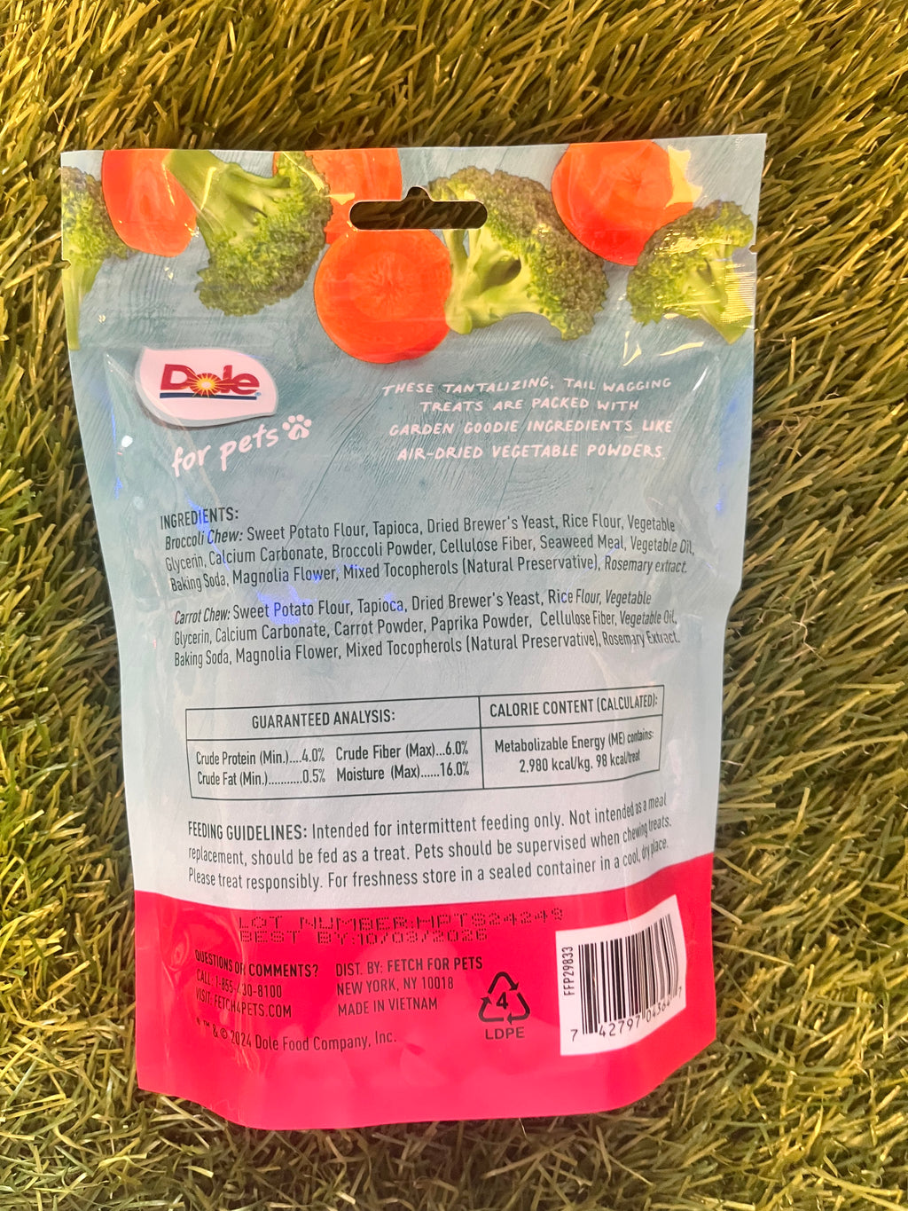 Dole Dog Chews Assorted (broccoli + Carrot) 200g