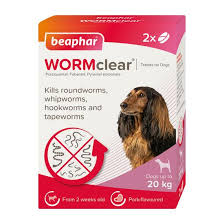 Beaphar Wormclear Dog Upto 20kg 2 Tablets