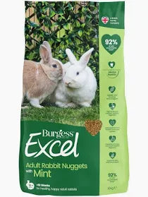 Burgess Excel Adult Rabbit Nuggets with Mint 1.8kg