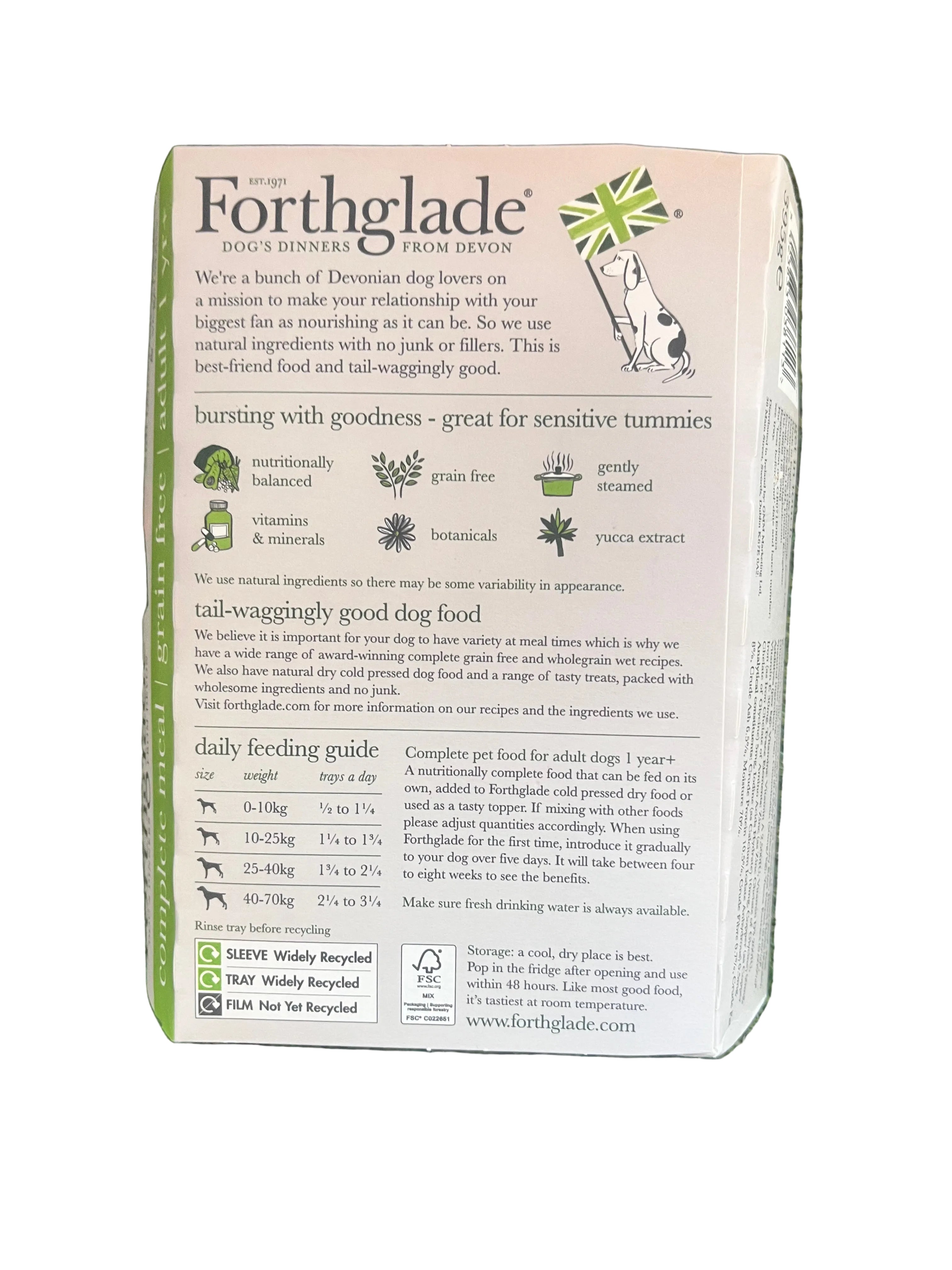 Forthglade Adult GF Comp Lamb Butternut Squash & Veg 395g