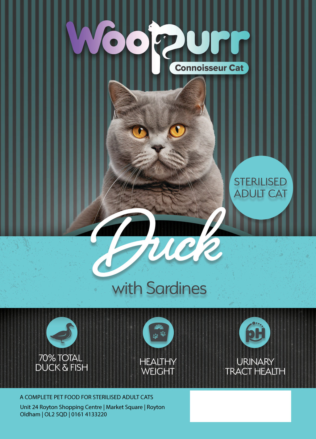 300g Connoisseur Cat Sterilised Duck with Sardines CC/NL