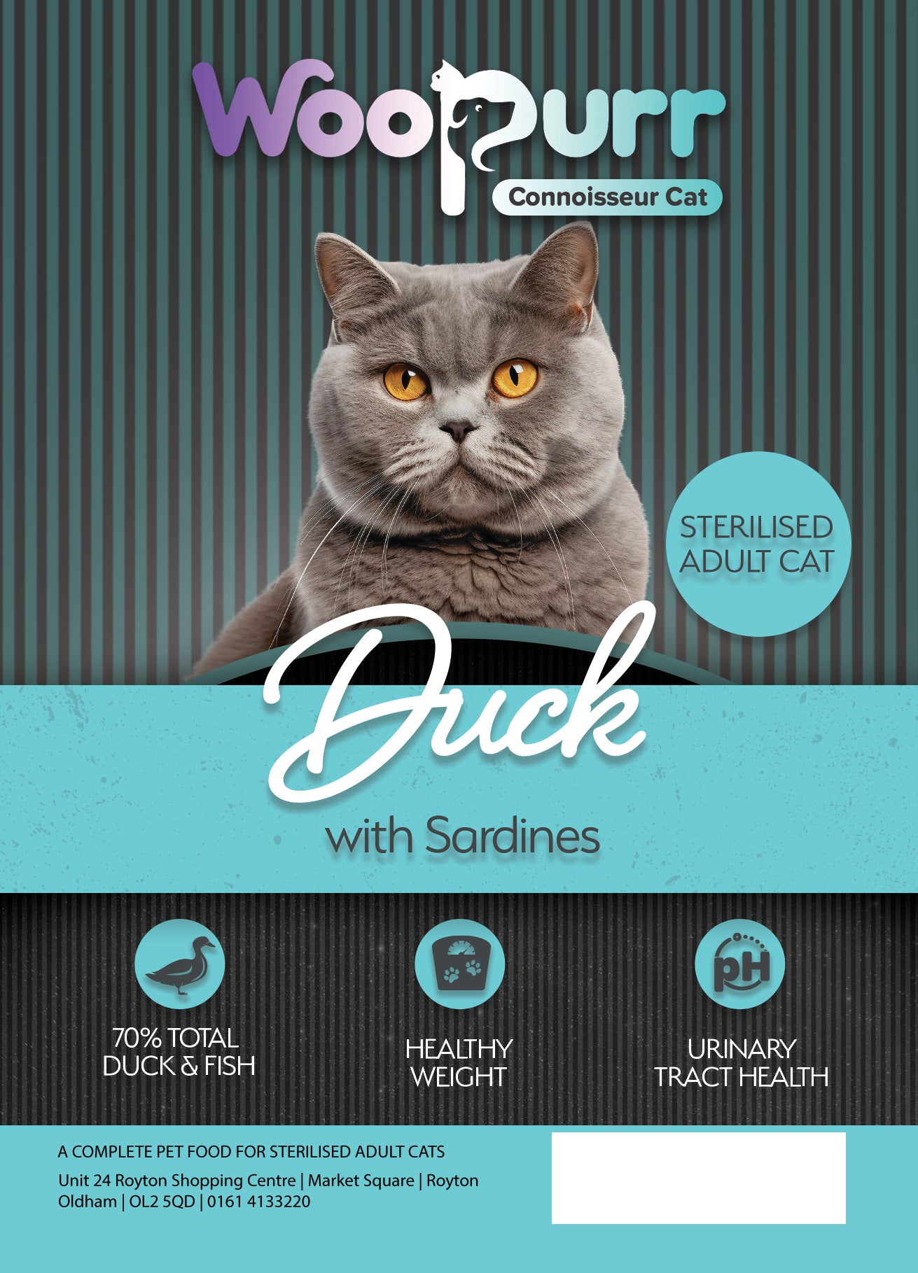300g Connoisseur Cat Sterilised Duck with Sardines CC/NL
