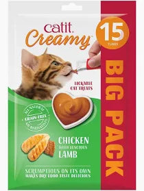 Catit Creamy Chicken & Lamb 15 pack