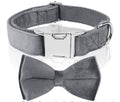 Ancol Velvet & Nylon Collar With A Silver Bow - Size 2 - 35cm (697110)
