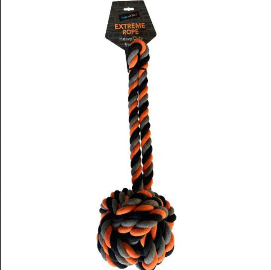 Hem and Boo 2kg rope ball on heavy rope handle