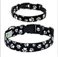 Large Paw Print Dog Collar