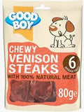 Good Boy Pawsley & Co Chewy Venison Steaks 80g