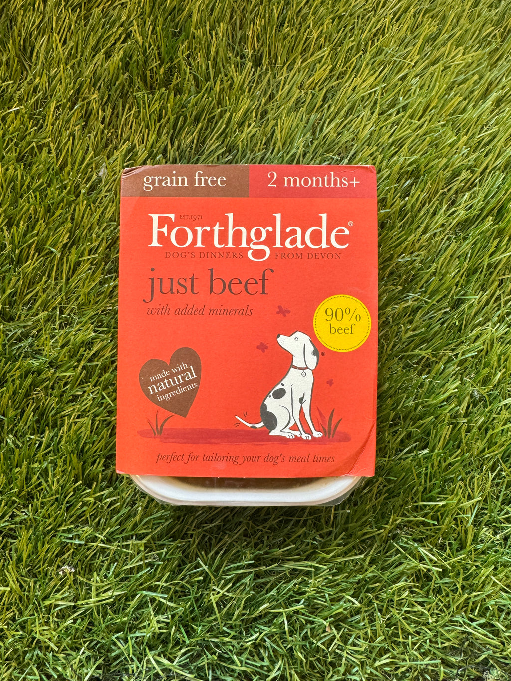 Forthglade Adult GF Just 90% Beef 395g