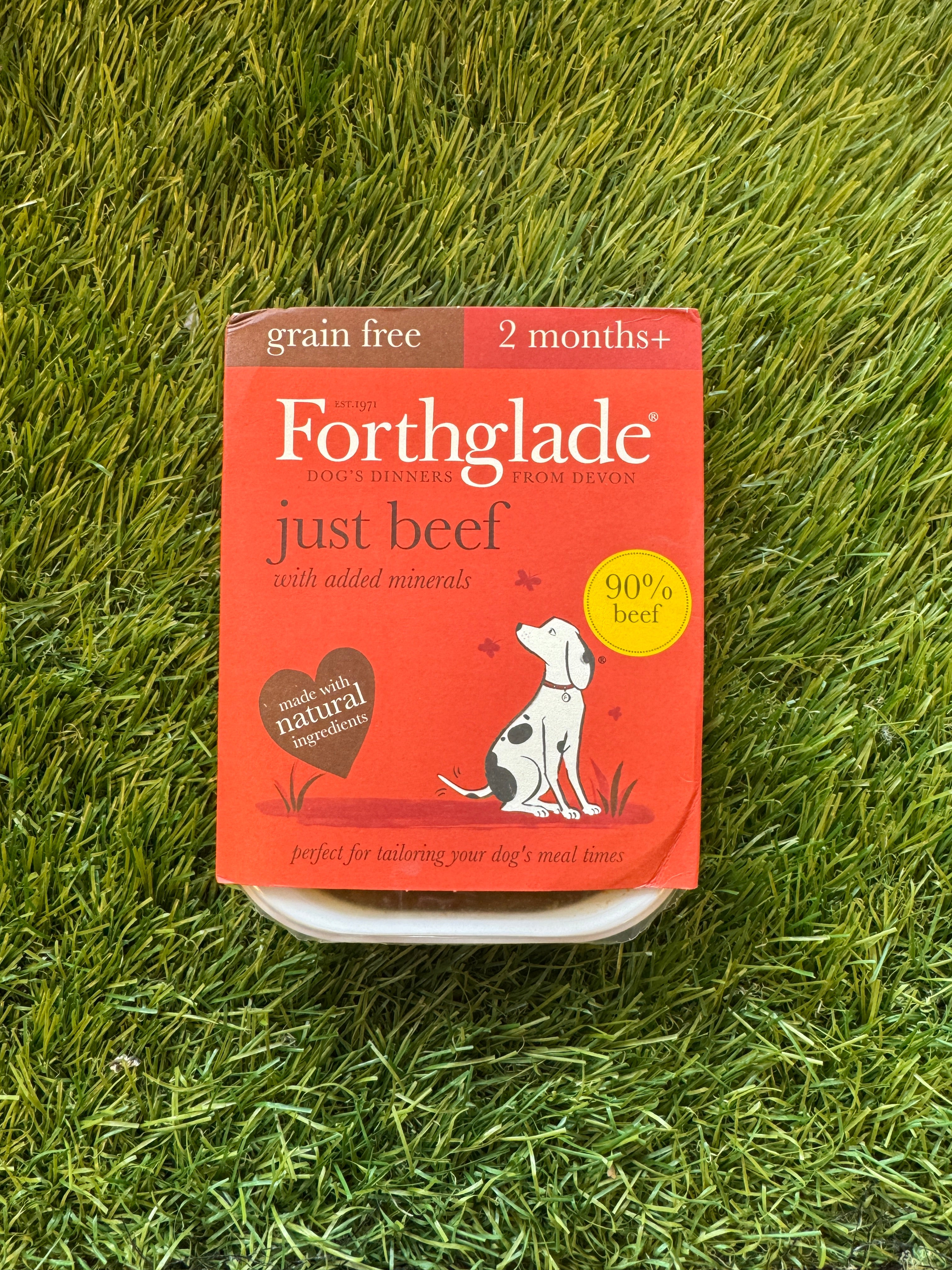 Forthglade Adult GF Just 90% Beef 395g