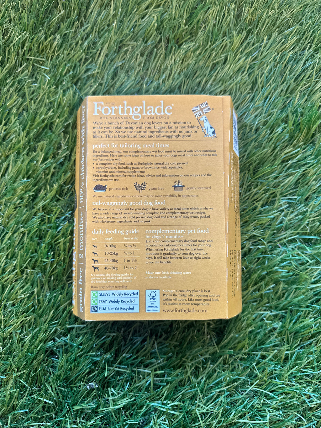 Forthglade Adult GF Just 90% Chicken Liver 395g