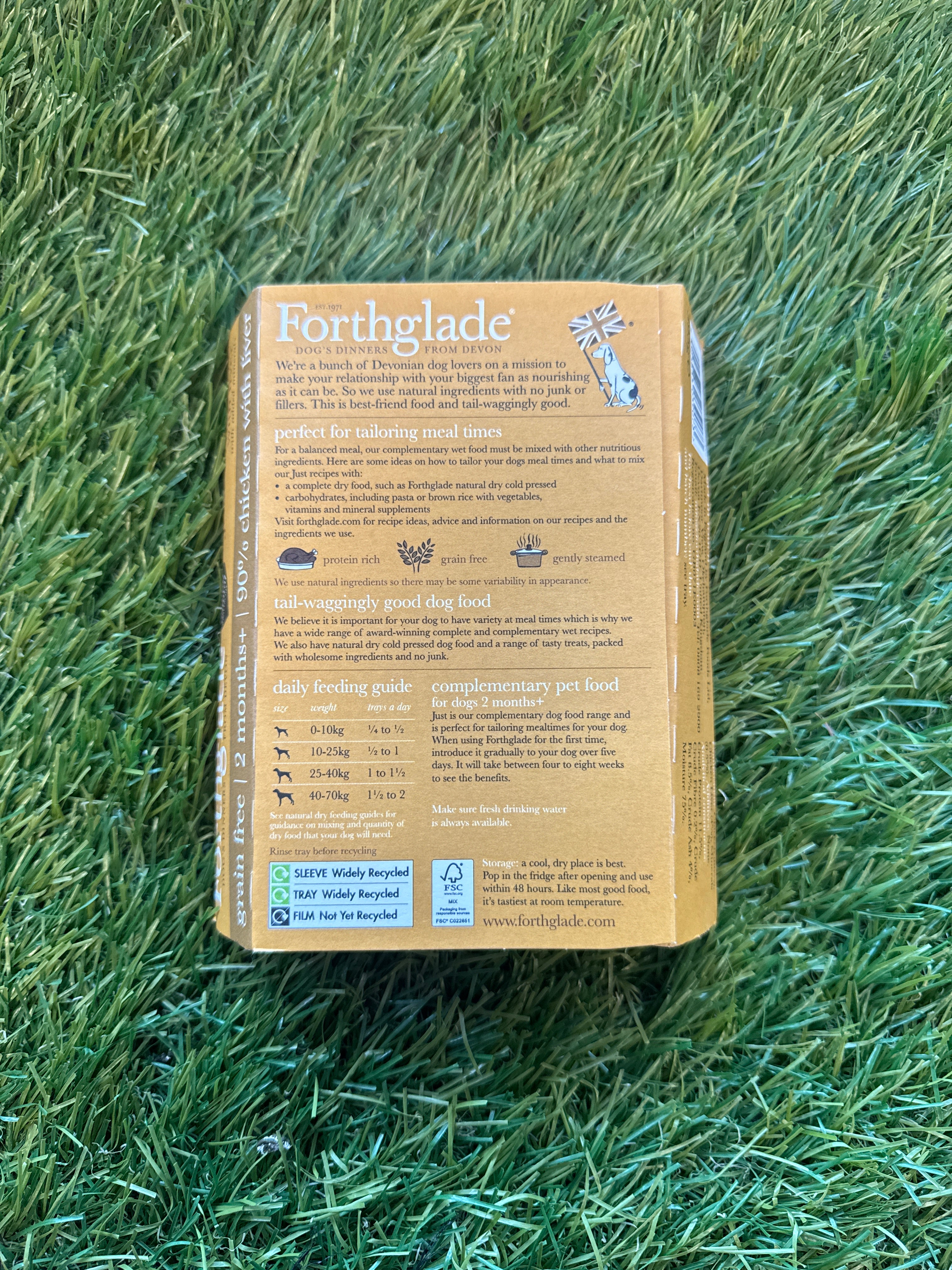 Forthglade Adult GF Just 90% Chicken Liver 395g