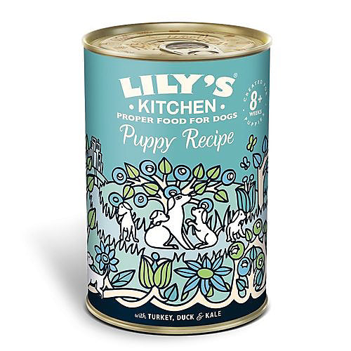 Lily's Kitchen Wet Dog Tin Puppy Recipe Turkey & Duck 400g