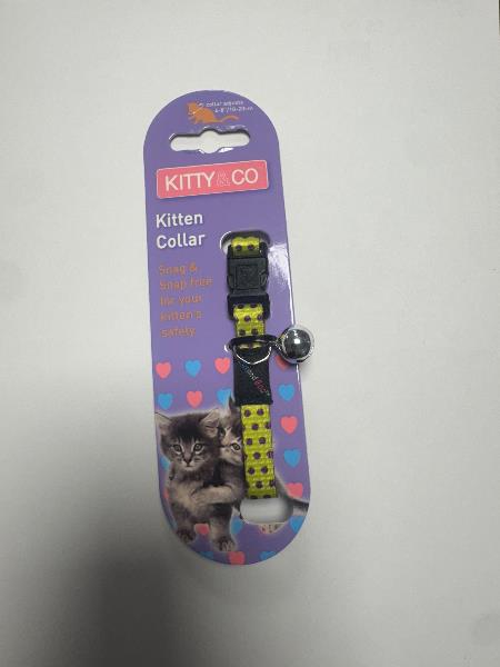 Hem & Boo Safety Buckle Kitten Collar Spotty Pattern Astd