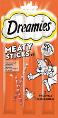 DREAMIES Meaty Sticks Adult Cat Treats with Tasty Chicken 30g