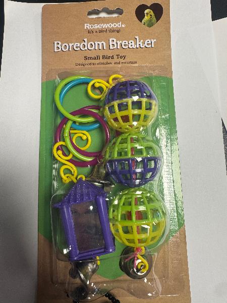 Boredom Breaker Budgie & Canary Toys Assorted Pk3