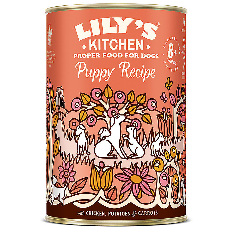 Lily's Kitchen Wet Dog Tin Puppy Recipe Chicken 400g