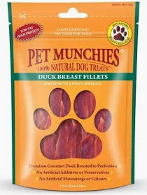 Pet Munchies Duck Breast Fillets 80g